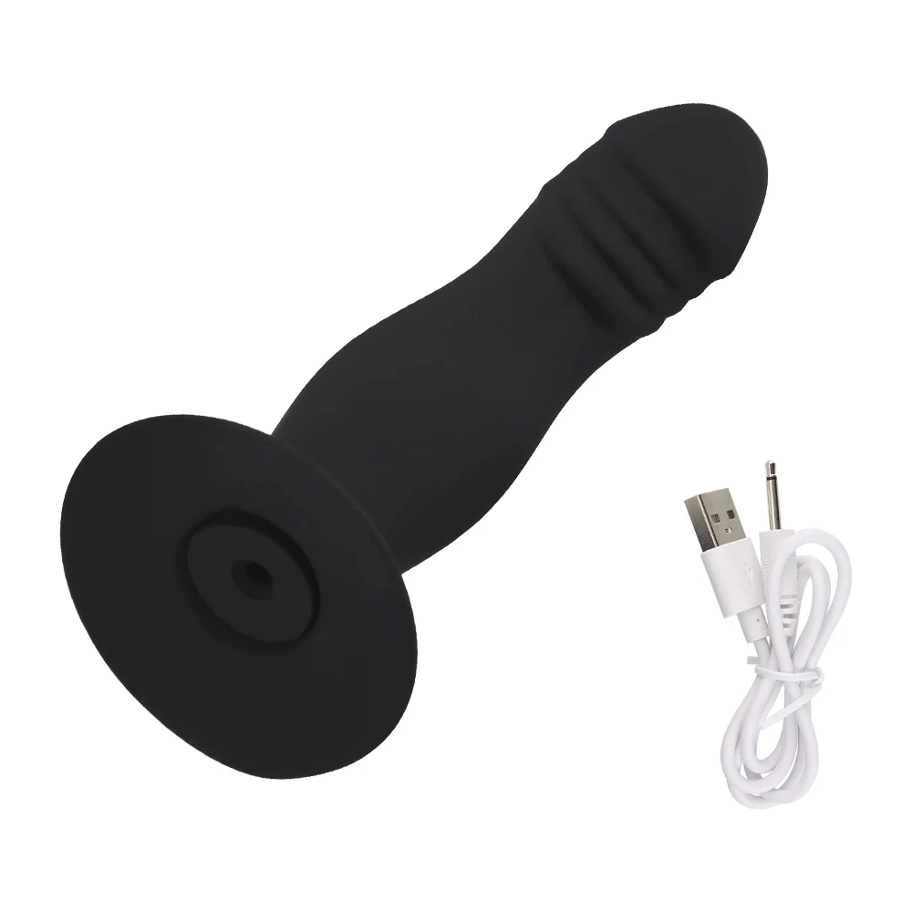 Butt Plug Vibrating Wireless Remote Control 10 Speeds Dildo Anal Vibrator G-spot Prostate Massager Suction_voghion.com