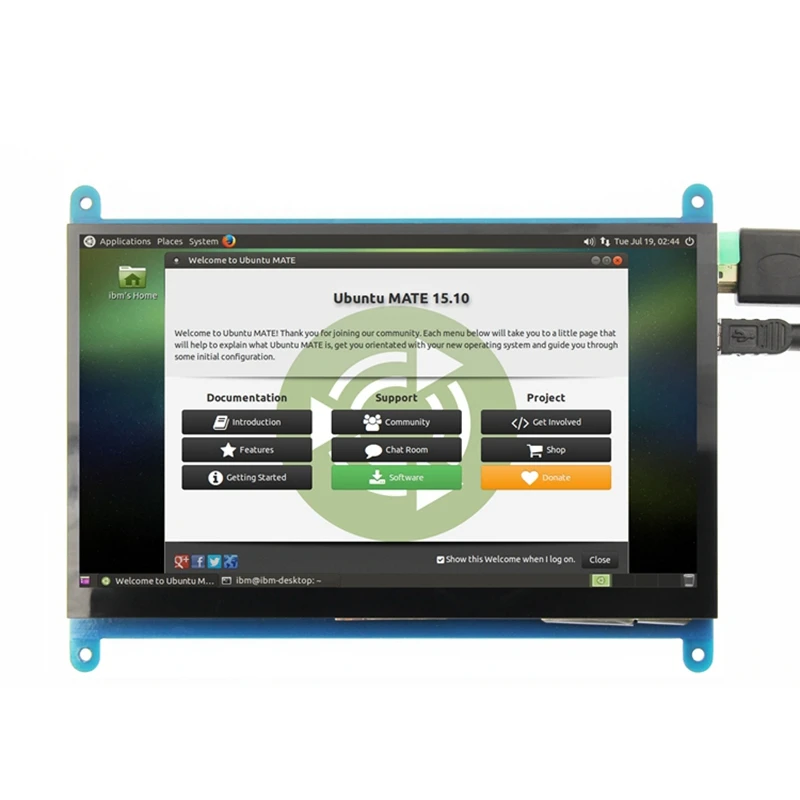 Горячая 3C 7 дюймов ЖК HDMI пресс экран дисплей TFT панель модуль 1024x600 для Banana Pi Raspberry 4B