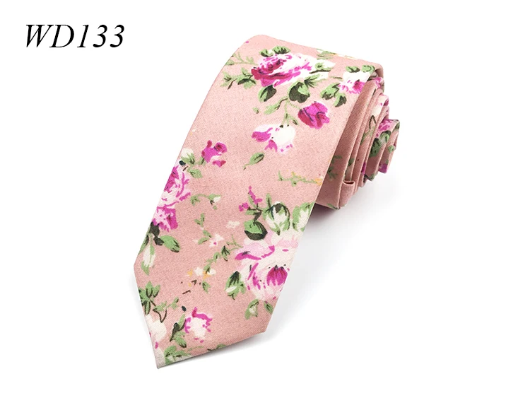 Мужской s галстук 6 см хлопок с цветочным принтом галстук с цветочным рисунком для мужчин и женщин