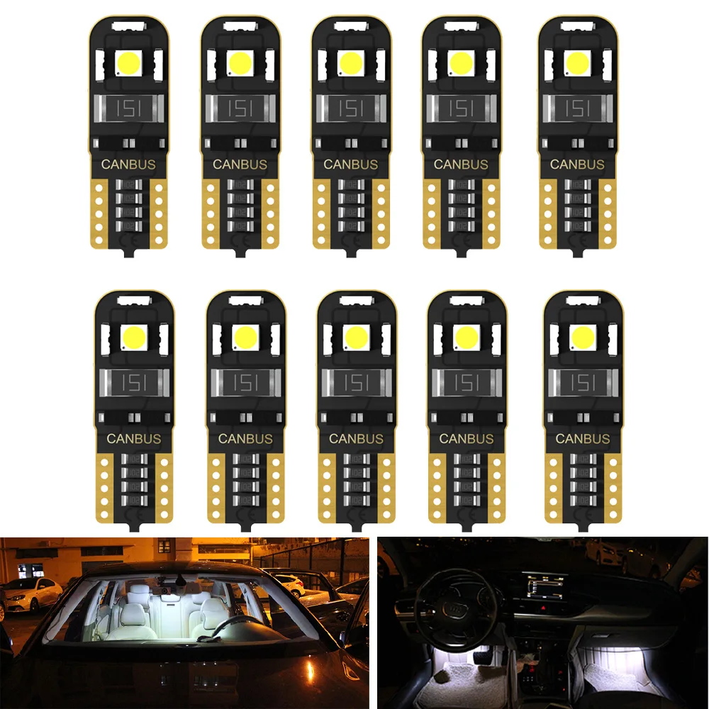 10x T10 W5W светодиодный Canbus для очистки автомобиля интерьерные светильник для Citroen C4 Picasso Berlingo Xsara C5 C3 Saxo C2 C1 C4L DS3 Xantia 2 DS4