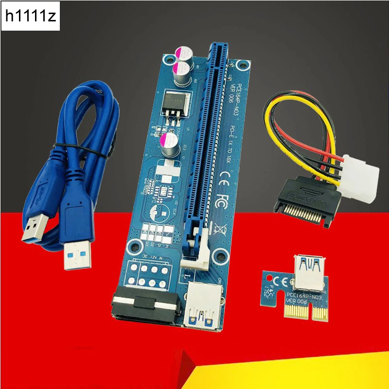 Компьютерные кабели Разъемы PCIE Riser PCI E 16x/x16 для видеокарты кабель USB 3 0 Molex 4Pin SATA Power