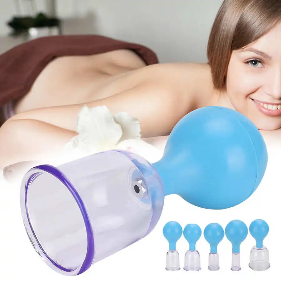 PC Rubber Ball Cupping Body Massage Health Care Vacuum Therapy Blue Chinese Medical Kit | Красота и здоровье