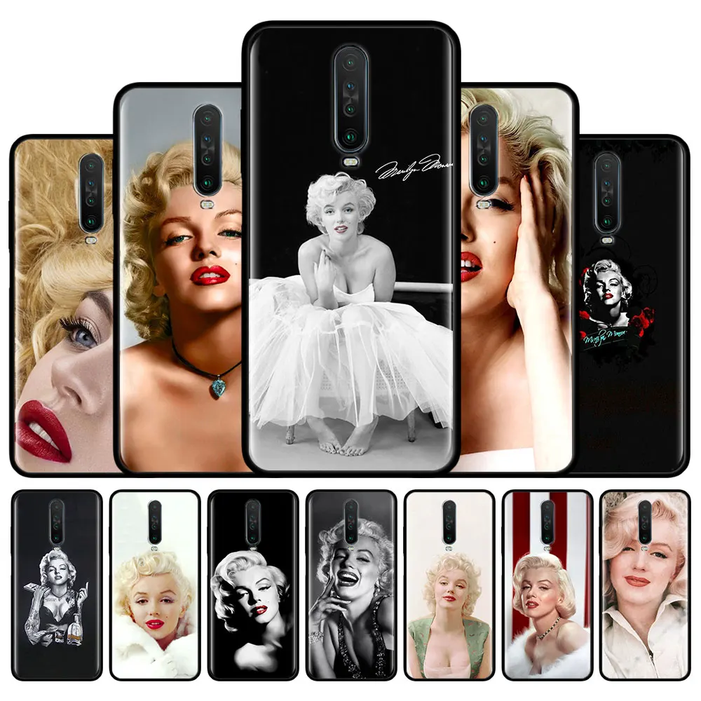 Marilyn Monroe чехол для телефона Xiaomi Redmi Note 9S 9 Pro Max 7 8 8T 8A 7A 6 6A 10X 5G силиконовый Couqe