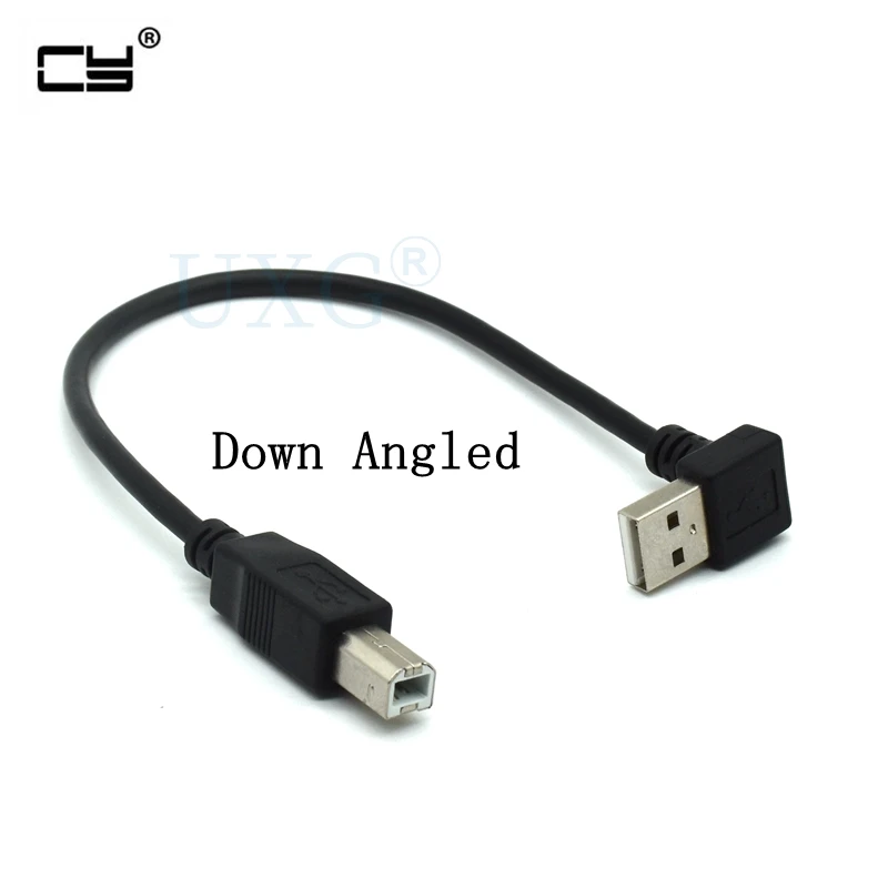 90 Degree Bend Type B Male to Up/Down Angled USB 2.0 Cable (20cm) for Printer, Scanner, Hard Disk Description Image.This Product Can Be Found With The Tag Names Computer Cables Connecting, Computer Peripherals, PC Hardware Cables Adapters, Usb up down bend