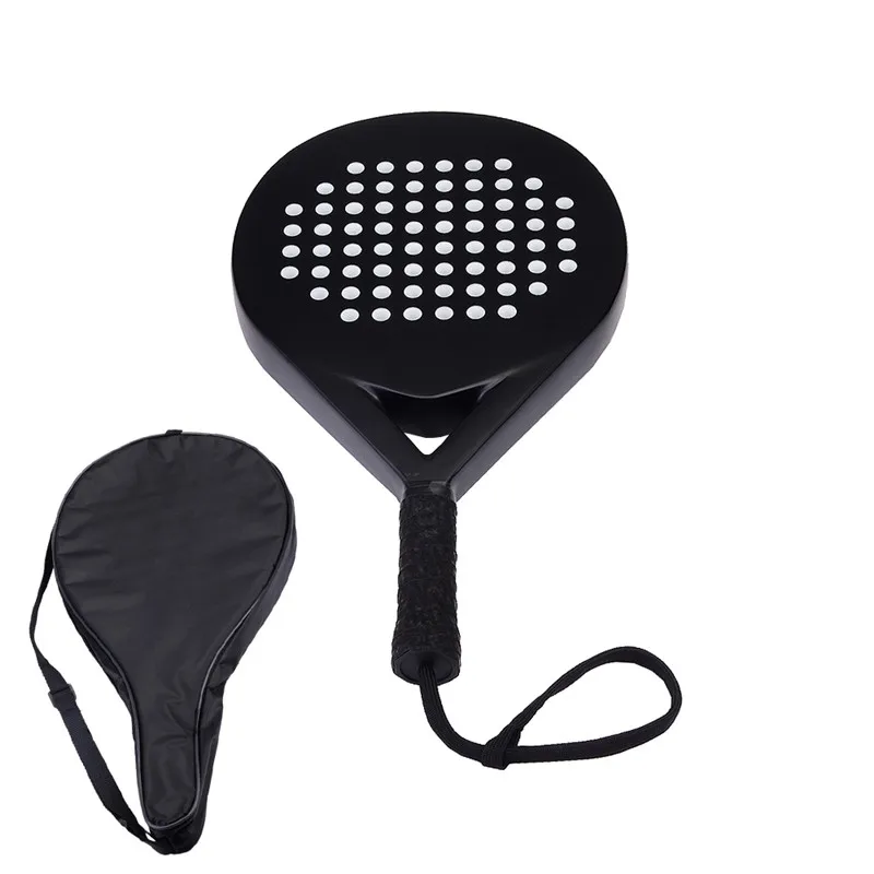 Новая ракетка для тенниса из углеродного волокна Padel, ракетка для тенниса, ракетка для тенниса Padel с сумкой, черные Профессиональные ракетки для тенниса