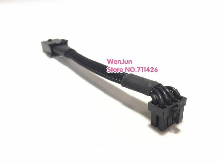 Cabo de Alimentação Mini Pci-e 90 ° em Forma de l Cabo de Alimentação Gpu de Pinos Ângulo de Extensão de Alimentação de Pinos Macho para Fêmea 13cm Cabos de computador e conectores - Imagem 3