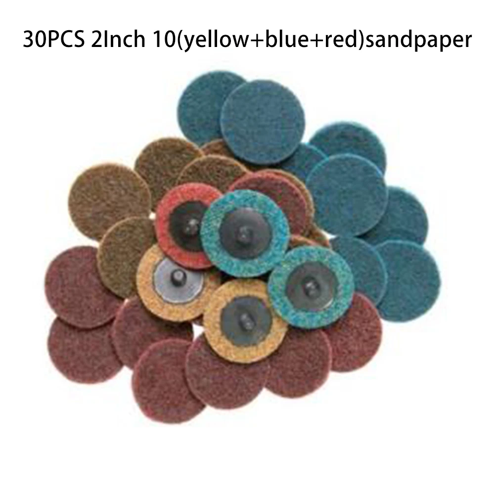 

30pcs/sets Of Disc 2 Inch Surface Conditioning Sanding Grinding Discs High-performance Powerful Cutting
