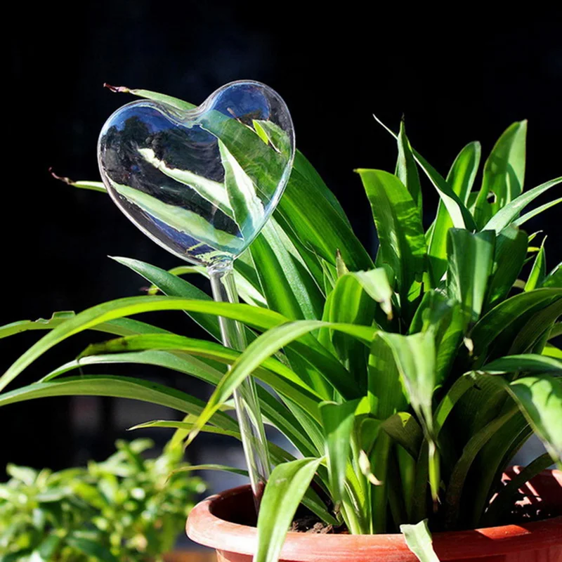 1pc New Automatic Flower Watering Device Plant Waterer Self Watering Globes Bird Shape Hand Blown Clear PVC Aqua Bulbs