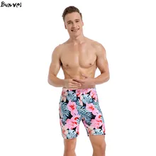 Bunvel мужские шорты для плавания, купальный костюм, Мужская одежда для плавания в стиле бохо, цветочный принт, плавки, плавки, пляжная одежда