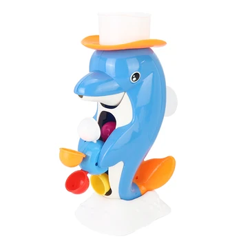 

Cute Dolphin Bath Shower Wheel Toy Baby Kids Water Spraying Tool Bathroom Gift Drop shipping