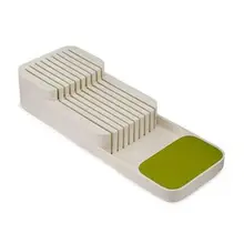 1 шт. многофункциональный держатель для хранения ножей двухслойный противоскользящий дизайн кухонная коробка для хранения Органайзер лоток для столовых приборов