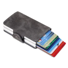 Кредитный держатель для карт, кошелек, металлический держатель для карт, защита от Rfid, кошелек для карт, чехол для визиток, держатель для карт, tarjetero hombre porte carte