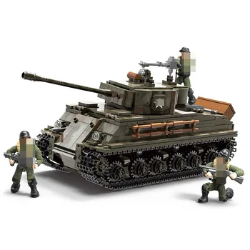 

World war II M4 medium tank compatible Military 920PCS Tank building block Children educational toys Christmas gift 908