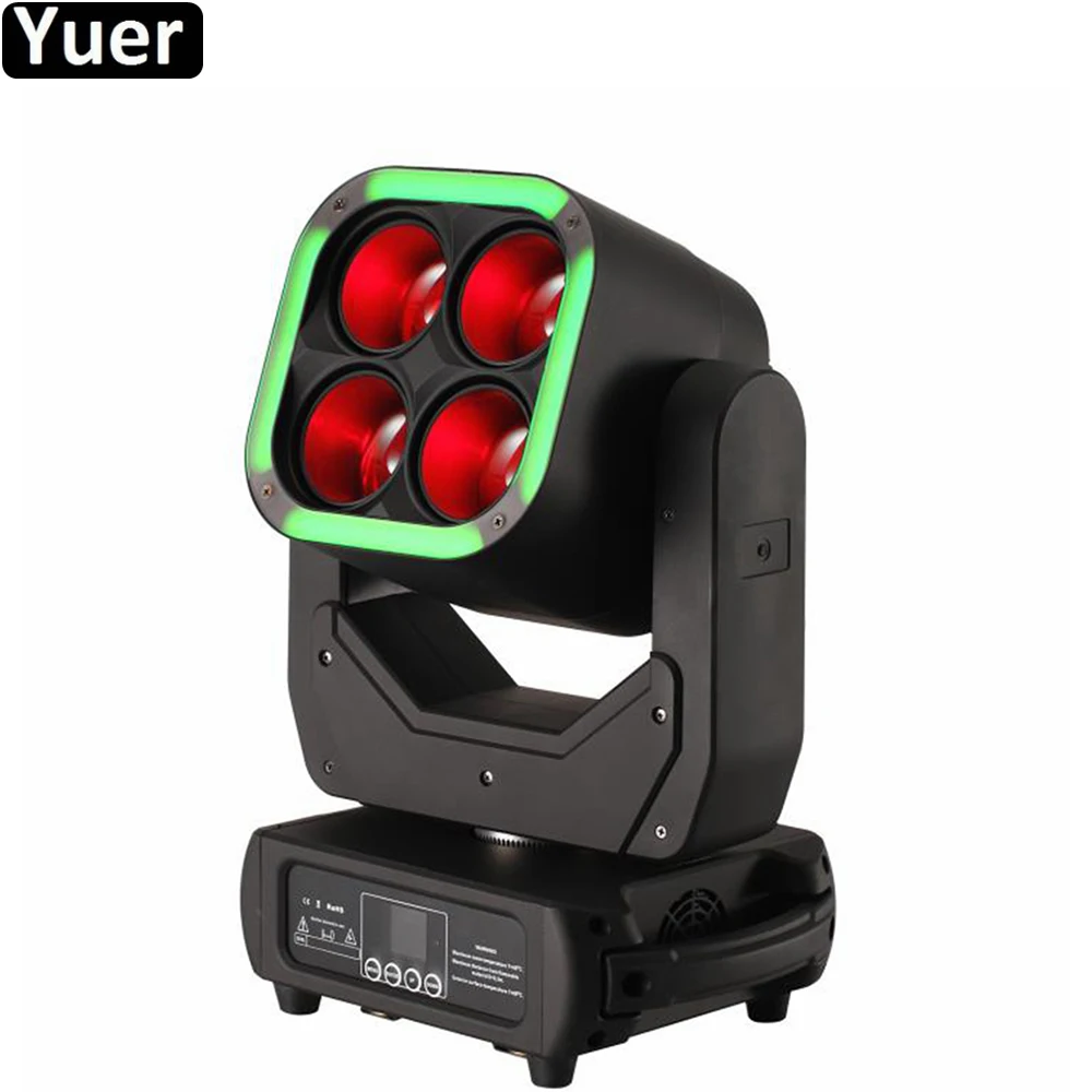 DMX512 Control Arrival Bright Four Eyes 4X60W Stage Light 64X1.5W LED Moving Head Super Beam Wash Zoom 3IN1 Light For DJ Disco