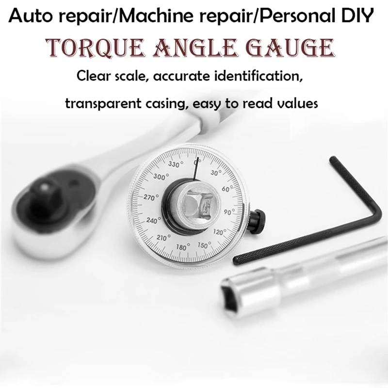 

Urijk Professional 1/2" Inch Adjustable Drive Torque 360 Degree Angle Gauge Wrench Auto Test Diagnotic Meter Car Repair Tools