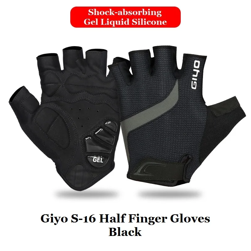Czarne rękawiczki S-16