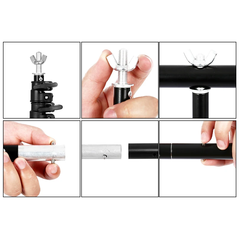  Photography T-shaped background backdrop stand support system for photo studio PVC backdrops Multip