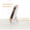 FanJu FJ3378 Digital Alarm Clock Wall Weather Station Indoor Outdoor Temperature Humidity Barometric Forecast Electronic Wat 5