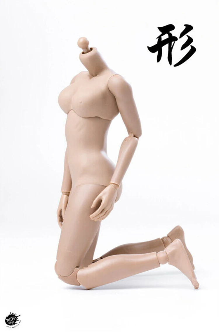 In Stock Collectible POPTOYS Modified Version 92003/92004 Xing 1/6 Female Body 12'' Flexible Action Figure Doll Suntan/Pale Skin