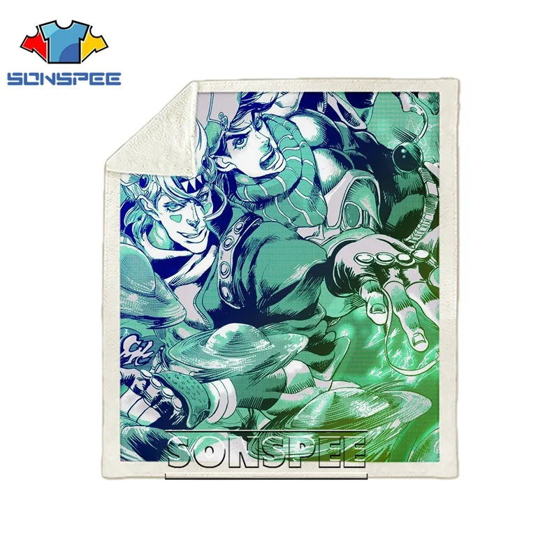 Диван Постельные принадлежности с рисунком автомобиля joJo's необычный Adventur офис Harajuku набивное одеяло покрывало для путешествий мягкое детское теплое одеяло для прогулок