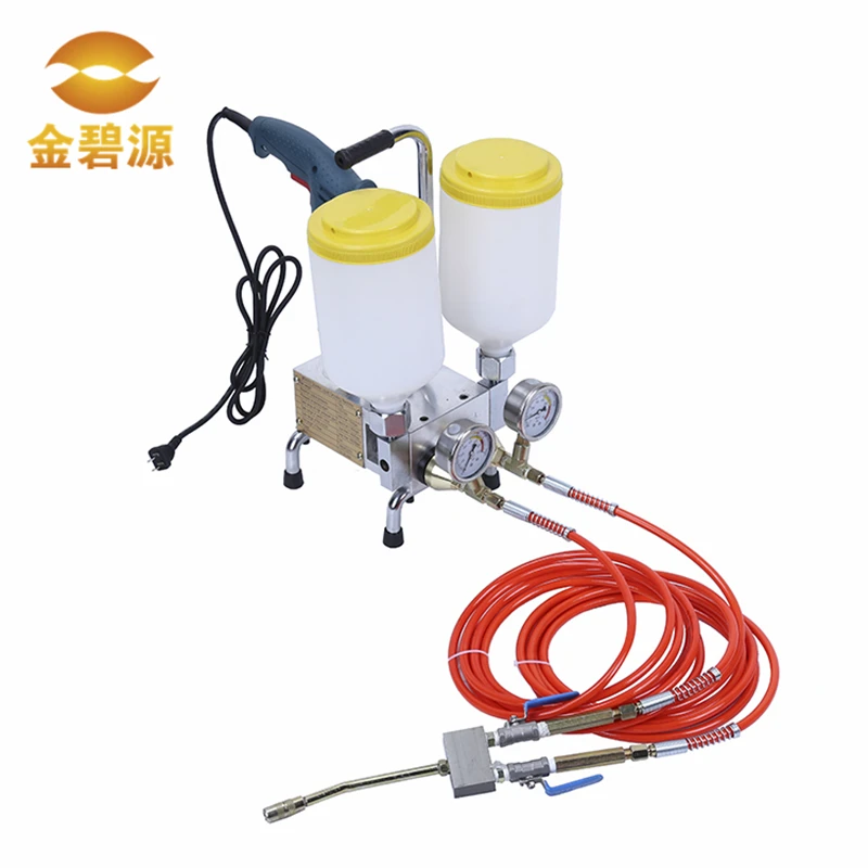 US $250.00 Two cups injection machine Polyurethane foaming grouting machine for crack repair