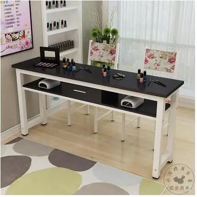 Manicure table single double triple nail table simple modern nail shop and chair set