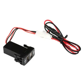 

Car 5V 2.1A USB Interface Socket Charger And USB Audio Input Socket Use for TOYOTA