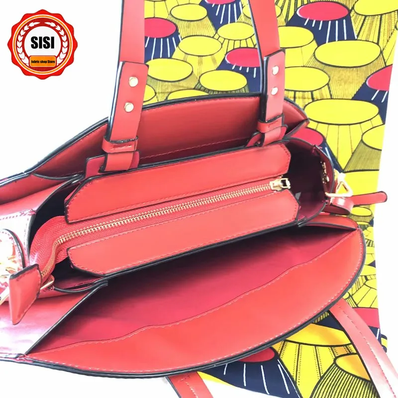 SISI Новое поступление Высокое качество Женская воск дамской сумочки, красивый комплект из 6 ярдов Гарантия Голландский настоящая восковая ткань для вечерние платья