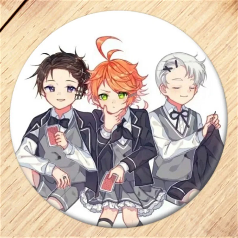 Anime The Promised Neverland Brooch Pin Cosplay Badge  For Clothes Backpack Decoration Children's gift B008 anime cosplay female