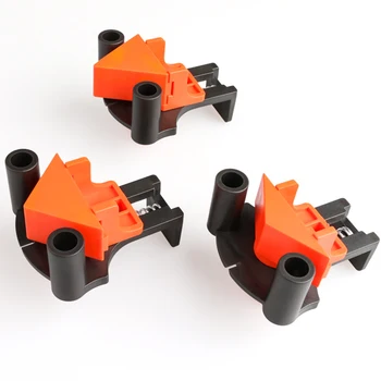 

4pcs 60/90/120 Degree Right Angle Clamp Woodworking Hand Tool Fixing Clips Picture Frame Corner Pipe Clamp Positioning Tools