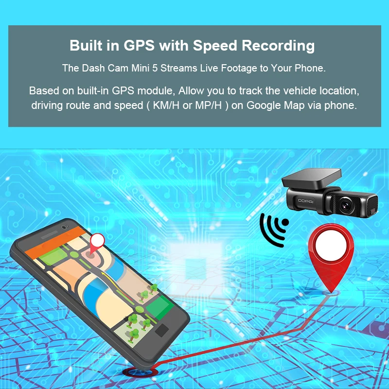 DDPAI Dash Cam мини 5 UHD DVR Android автомобильный Камера 4K с встроенным Wi Fi и GPS 24 часа в сутки