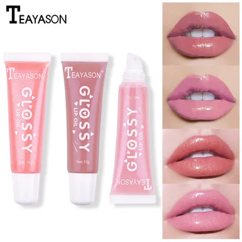 

Brand Shiny Vitamin E Mineral Oil Moisturizing Plumping Pigment Nude Lip Gloss Sexy Lip Tint Matte Liquid Lipstick Makeup Lips