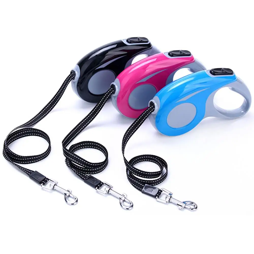 

Automatic Traction Rope Durable Nylon Retractable Dog Leash 3M/5M Flexible Extending Dogs Cat Leashes Pet Walking Leash Leads