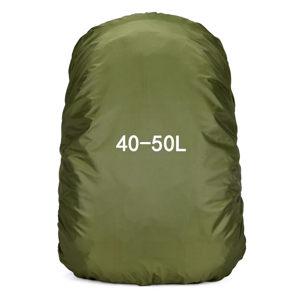 40-50L Army 35-80L нейлоновый Пылезащитный Водонепроницаемый рюкзак, дождевик, регулируемый, Сверхлегкий, портативный, походный, походный, для защиты, для улицы, инструменты - Цвет: 40-50L Army
