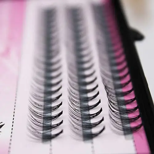 Натуральные поддельные ресницы 60 шт. 6/8/10/12/14 мм Профессиональный макияж