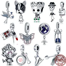 

100% Real 925 Sterling Silver Robots And Airplanes Beads Fit Original Pandora Bracelet&Bangle Making Fashion DIY Jewelry For Wom