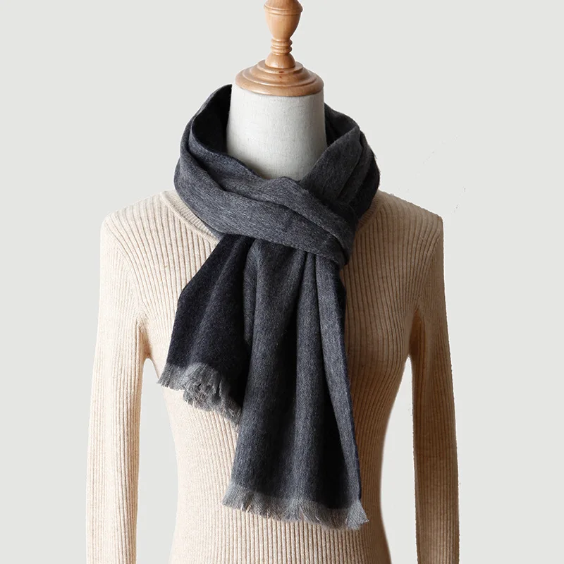 100% кашемировый шарф для мужчин и женщин теплая Роскошная шаль из пашмины накидка