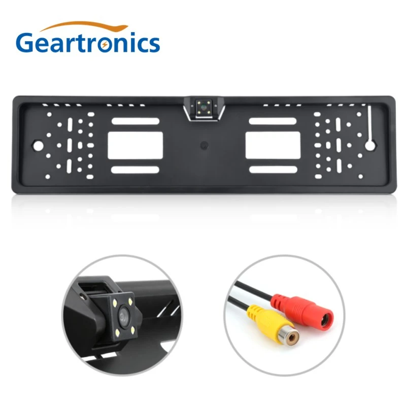 Автомобильный парктроник Geartronics 4 светодиодных светильника рамка для номерного