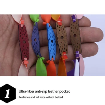 

Practical Hunting Sports Natural Latex Catapult Kit Set Slingshot Accessories Slingshot Powerful Elastic Flat Rubber Band
