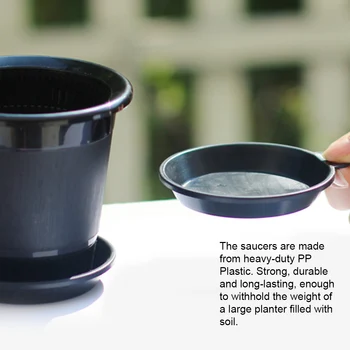 

6pcs Indoor Outdoor With Handle Solid Durable Reusable Plant Saucer Balcony Portable Succulent Drip Tray Flower Pot Home Garden