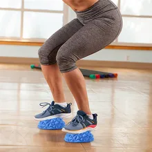 Полукруглый массажер колючий массажный шар ПВХ для ног триггер точечный снятие стресса Массажер для йоги мяч для ног триггер точечный снятие стресса
