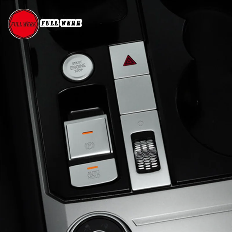 Алюминиевый сплав Автомобильная центральная консоль кнопка запуска двигателя накладка декоративная наклейка Аксессуары для VW Volkswagen Touareg