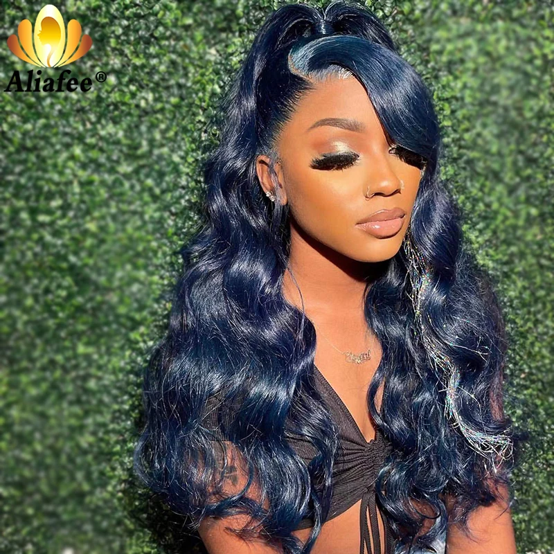 blue wigs lace front