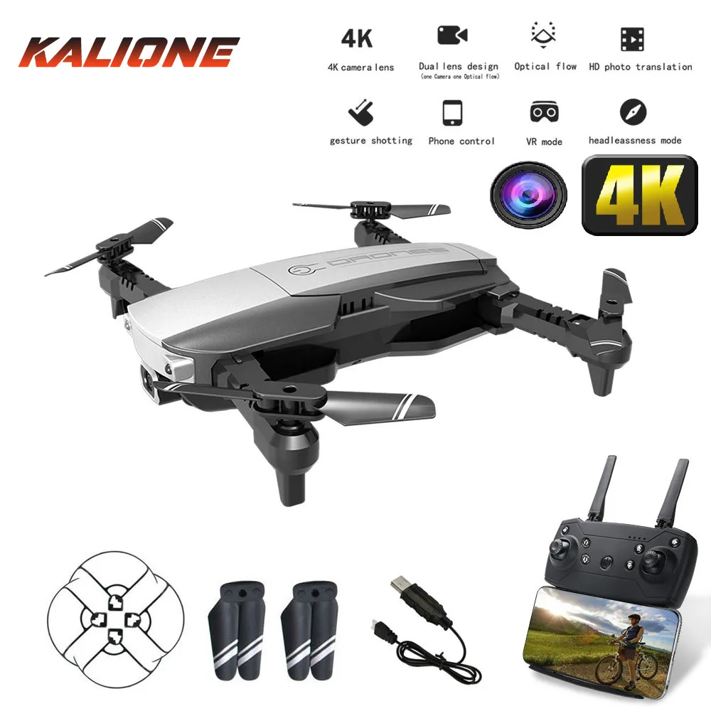 RC Мини Квадрокоптер дроны 4k с HD камерой оптический поток Дрон Профессиональный