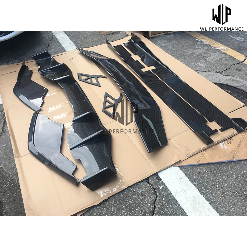 LP610 разделители переднего бампера из углеродного волокна задние рассеиватели