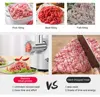BioloMix Heavy Duty 3000W Max Powerful Electric Meat Grinder Home Sausage Stuffer Meat Mincer Food Processor 5