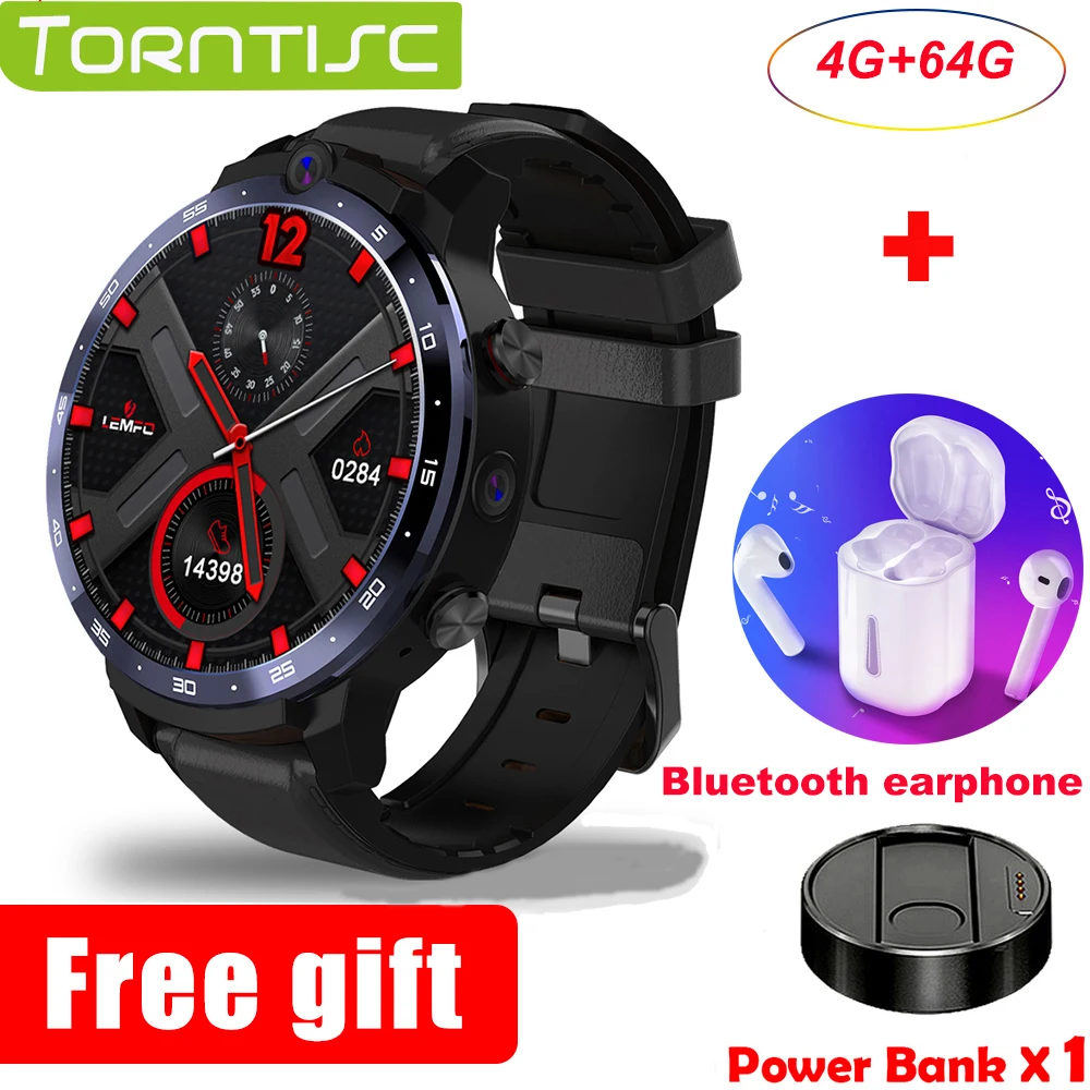Permalink to Torntisc LEM12 Pro 4G 64G Smart Watch 4G 1.6Inch 400*400 Resolution Wireless Projection Android 10 Face ID Dual Camera LEM12pro