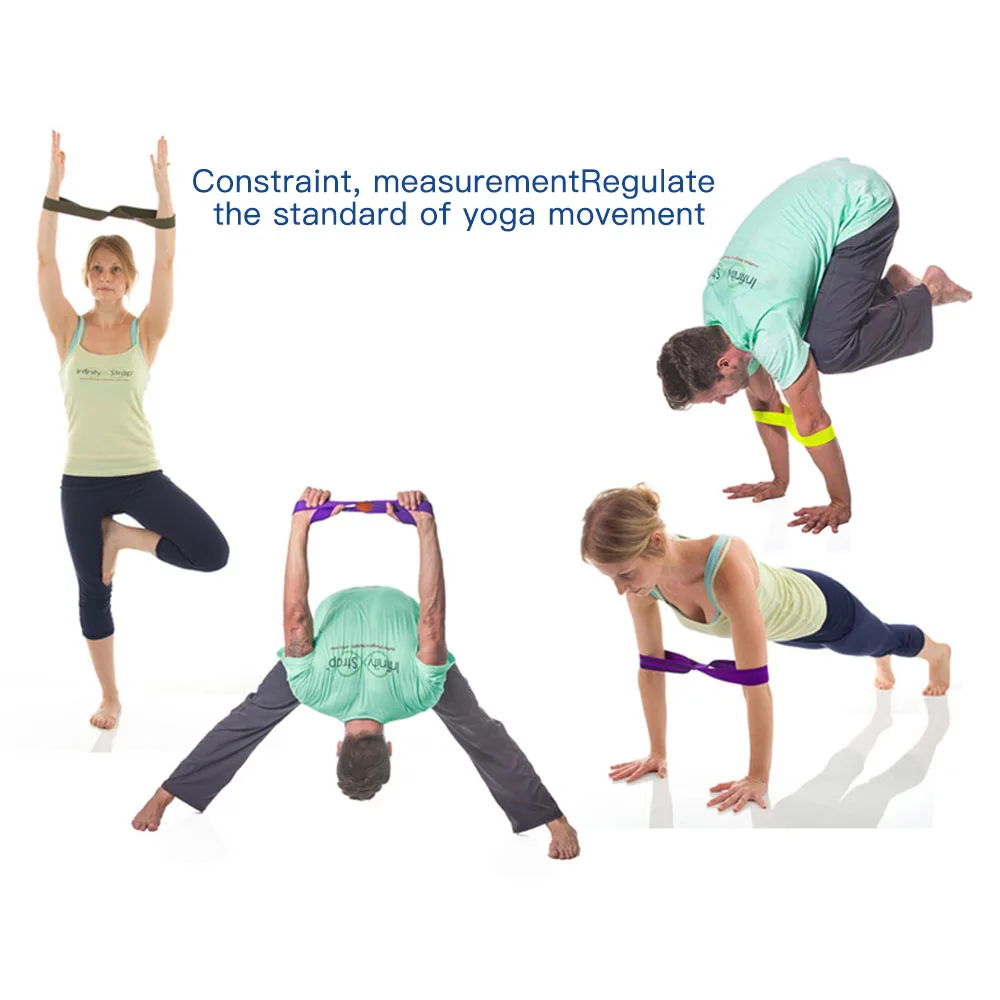 1PC Yoga Strap Belt Fitness Equipment Exercise Yoga Bands With Unlimited Stretch Band Gym Rope 20