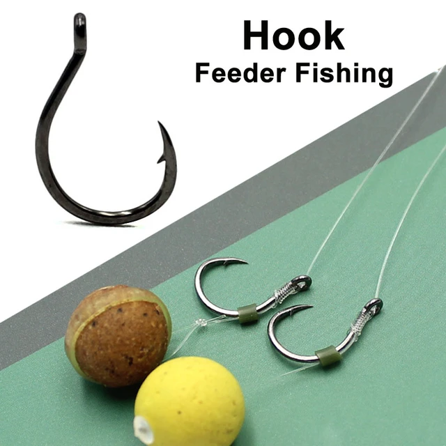 20PCS Carp Hook for Feeder Fishing Japan High Carbon Steel Barbed Fishhook  Chod Hair Rigs Hooks