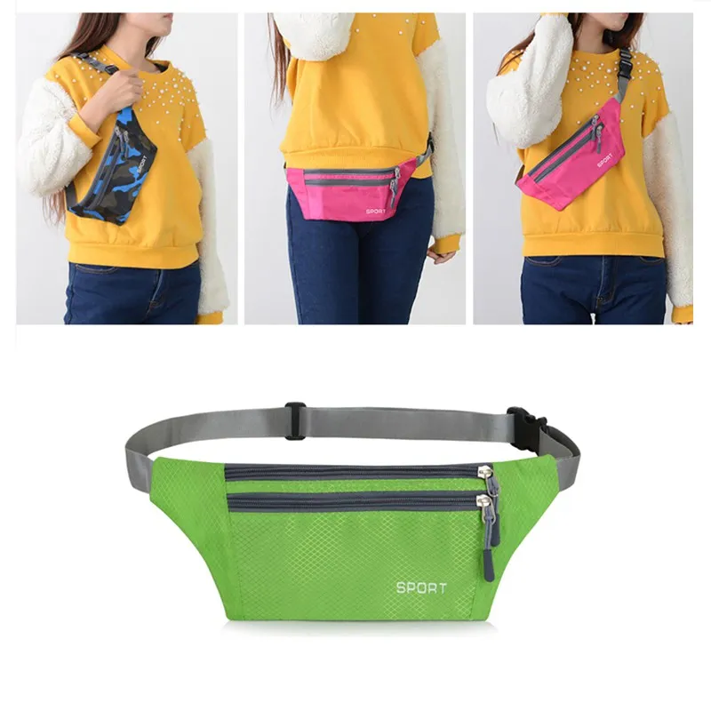 

Women Sport Waist Bag Multi Functional Ultra-thin Water Resistant Adjustable Storage Pouch Men Outdoor City Jogging Running Bags